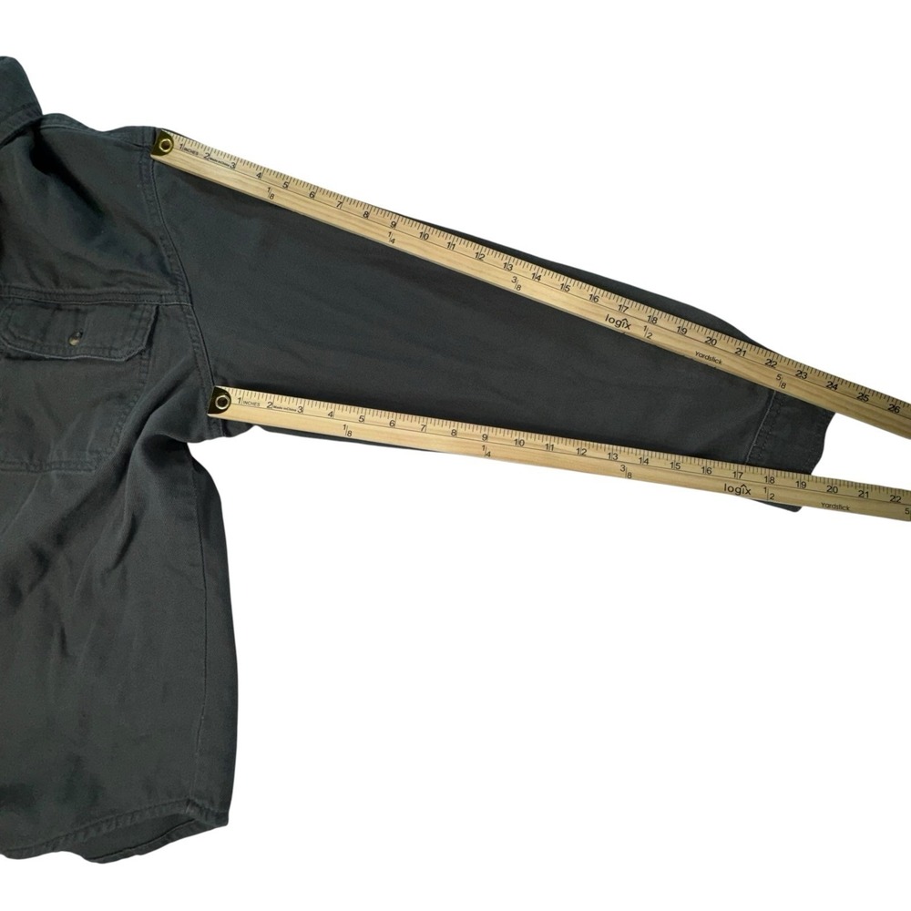 Lucky Brand 100% Cooton Button Up Long Sleeves Collard Shirt Olive Men's Large - Picture 5 of 14